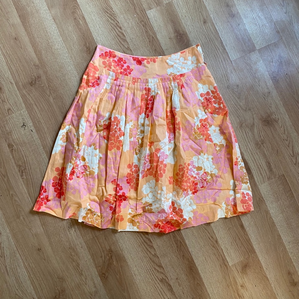 Floral Anthropologie skirt